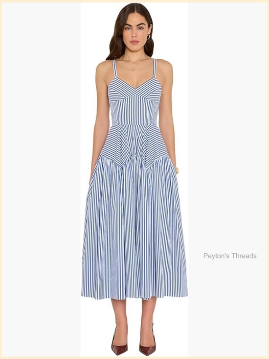 Dresses & Skirts - Tencel Midi Dress with Adjustable Straps